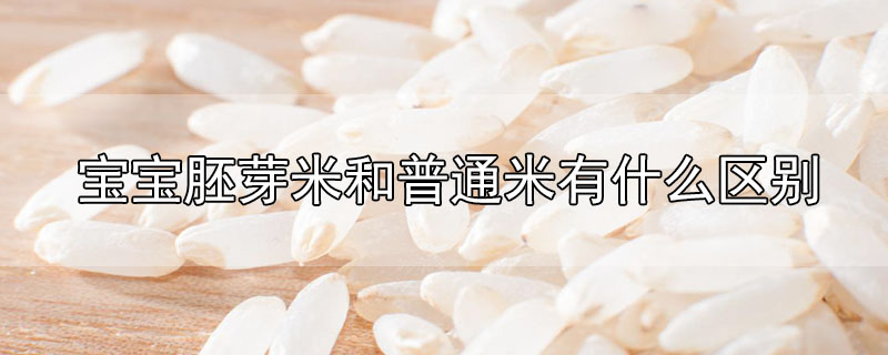 寶寶胚芽米和普通米有什么區(qū)別